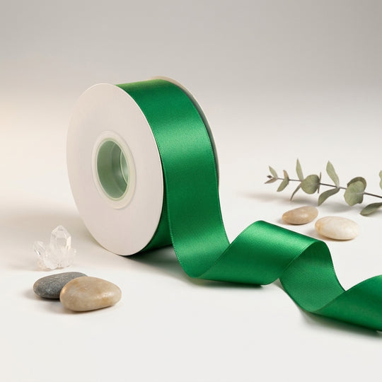 Satin Ribbon Double Face- Emerald Green 