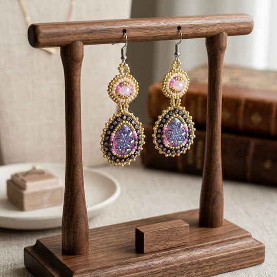 Drop Beaded Earrings(7)
