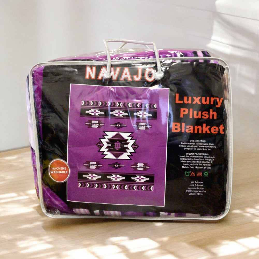 Pink Navajo luxury Plush Blanket