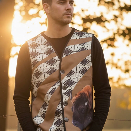 Buffalo Native Vest(Mustard)