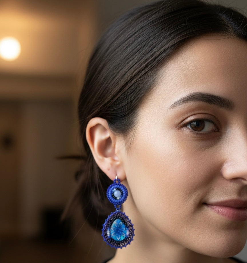 Drop Beaded Earrings(10)