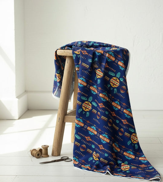 Tribal Turtle Pattern Fabric