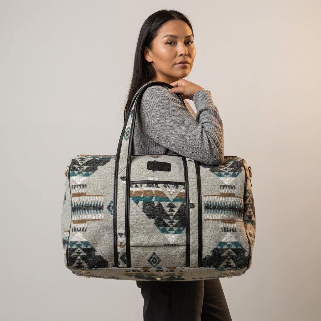 Grey Duffle bags