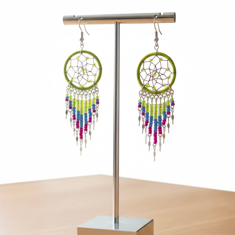 Sage green Dreamcatcher Dangles
