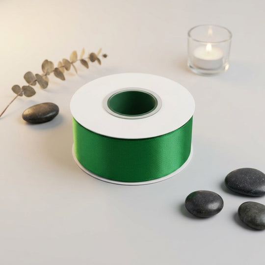 Satin Ribbon Double Face- Emerald Green 