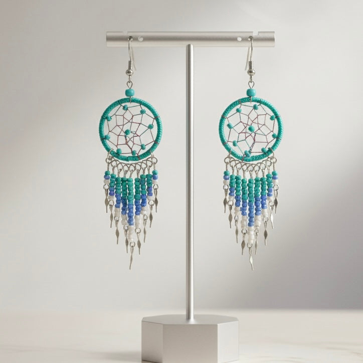Turquoise Dreamcatcher Dangles