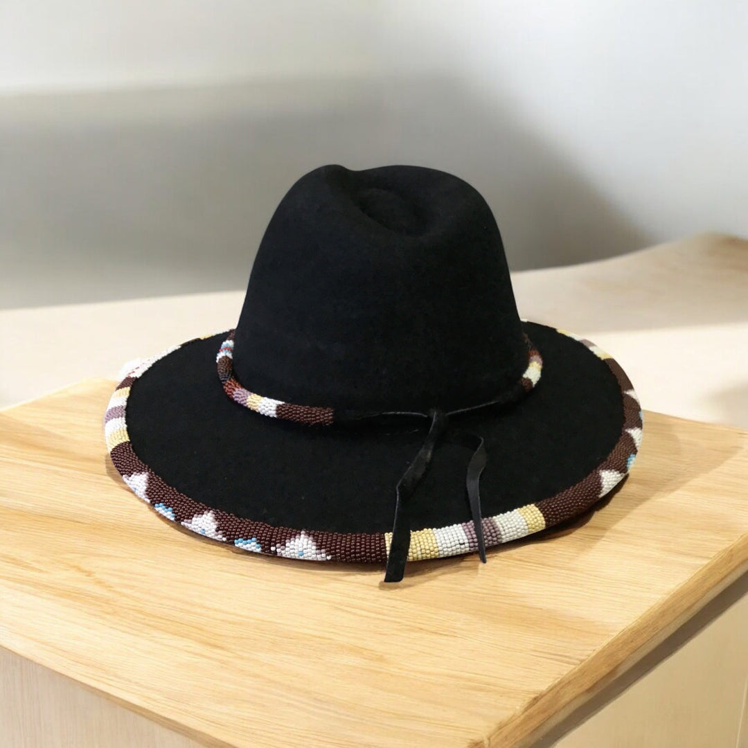 Size-61 Handmade Beaded Hat