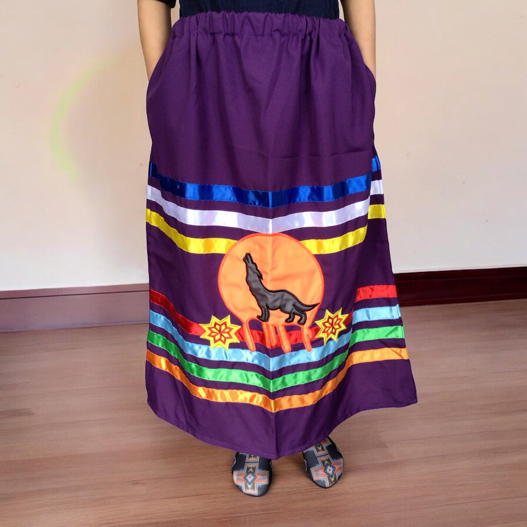 OLDTRIBES™ Youth Wolf Ribbon Skirt