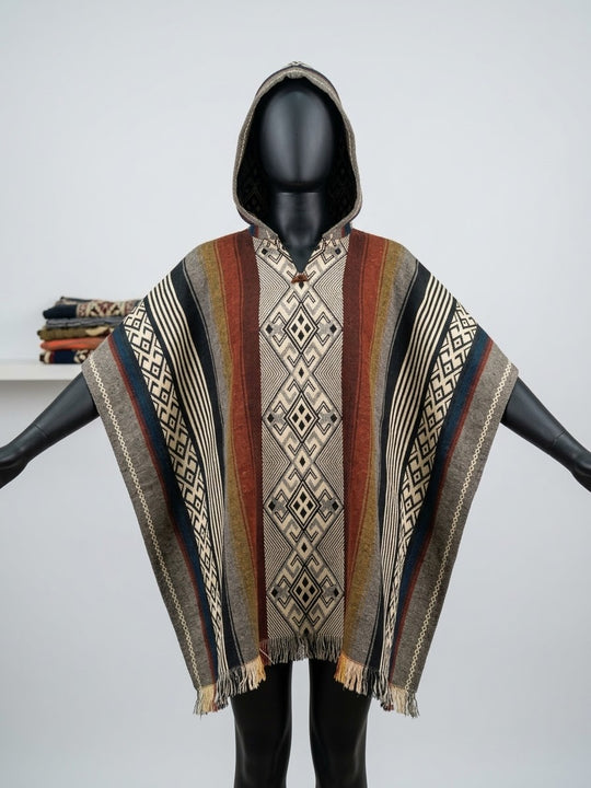 Symmetry HandMade Wool Poncho