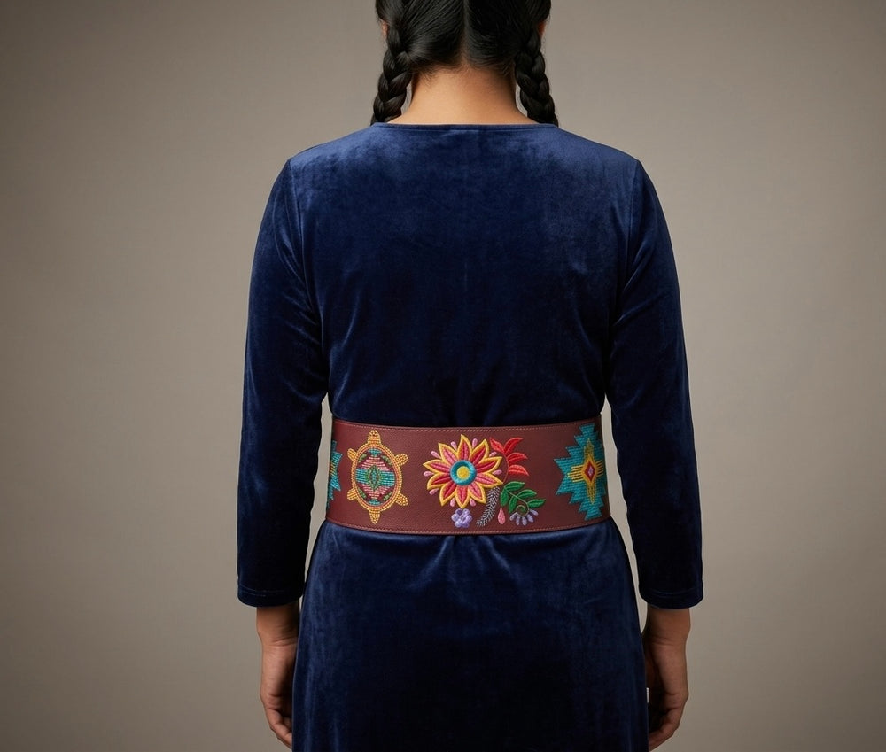 Heritage Leather Regalia  Belt (Turtle)