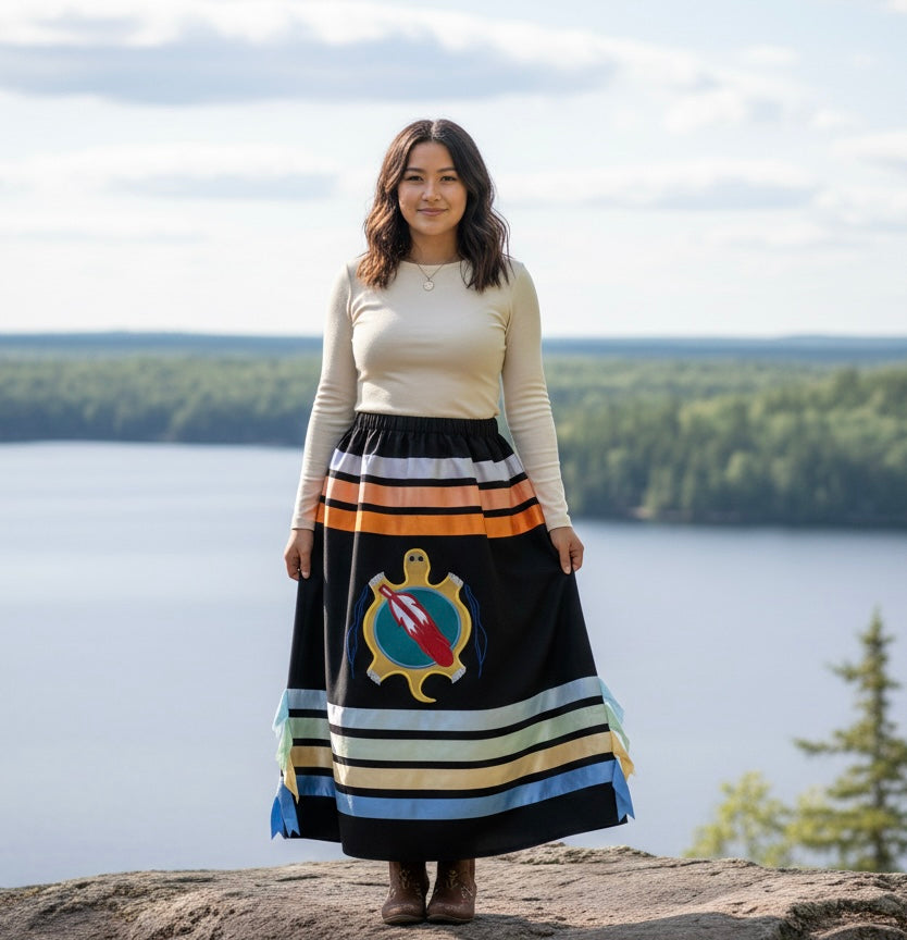 OLDTRIBES™ Turtle's Honor Ribbon Skirt