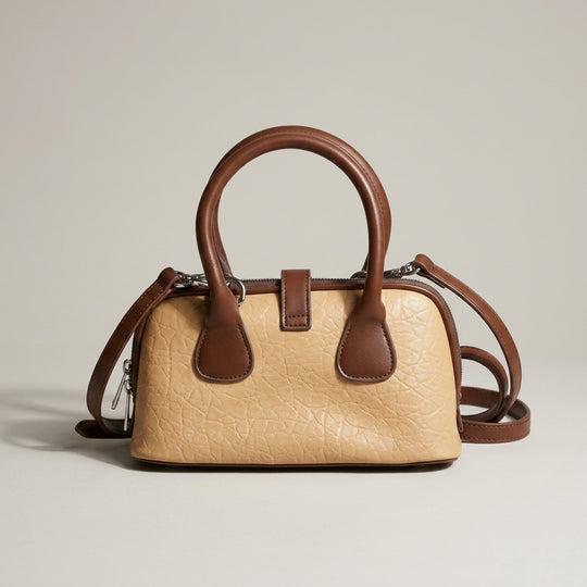 Vintage Mini Barrel Crossbody Handbag