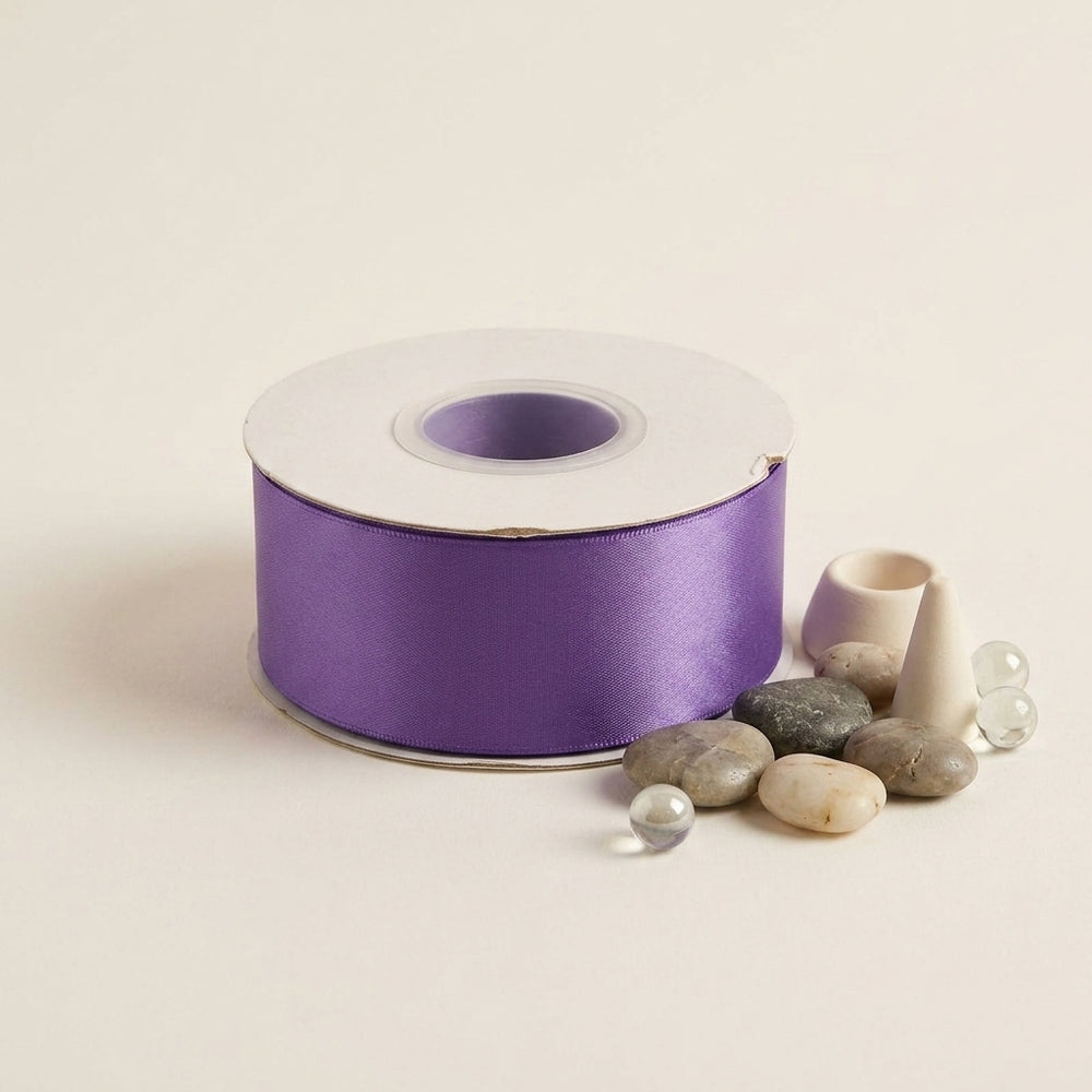 Satin Ribbon Double Face- Violet #464- 3.8 cm Wide