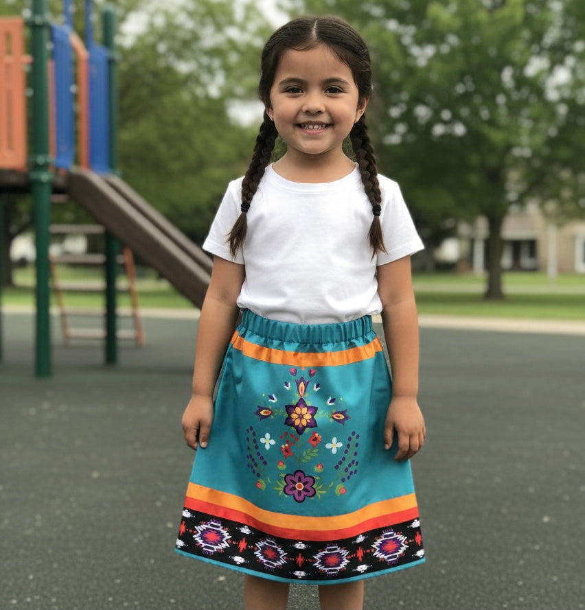 OLDTRIBES™ infants  Flower Ribbon Skirt