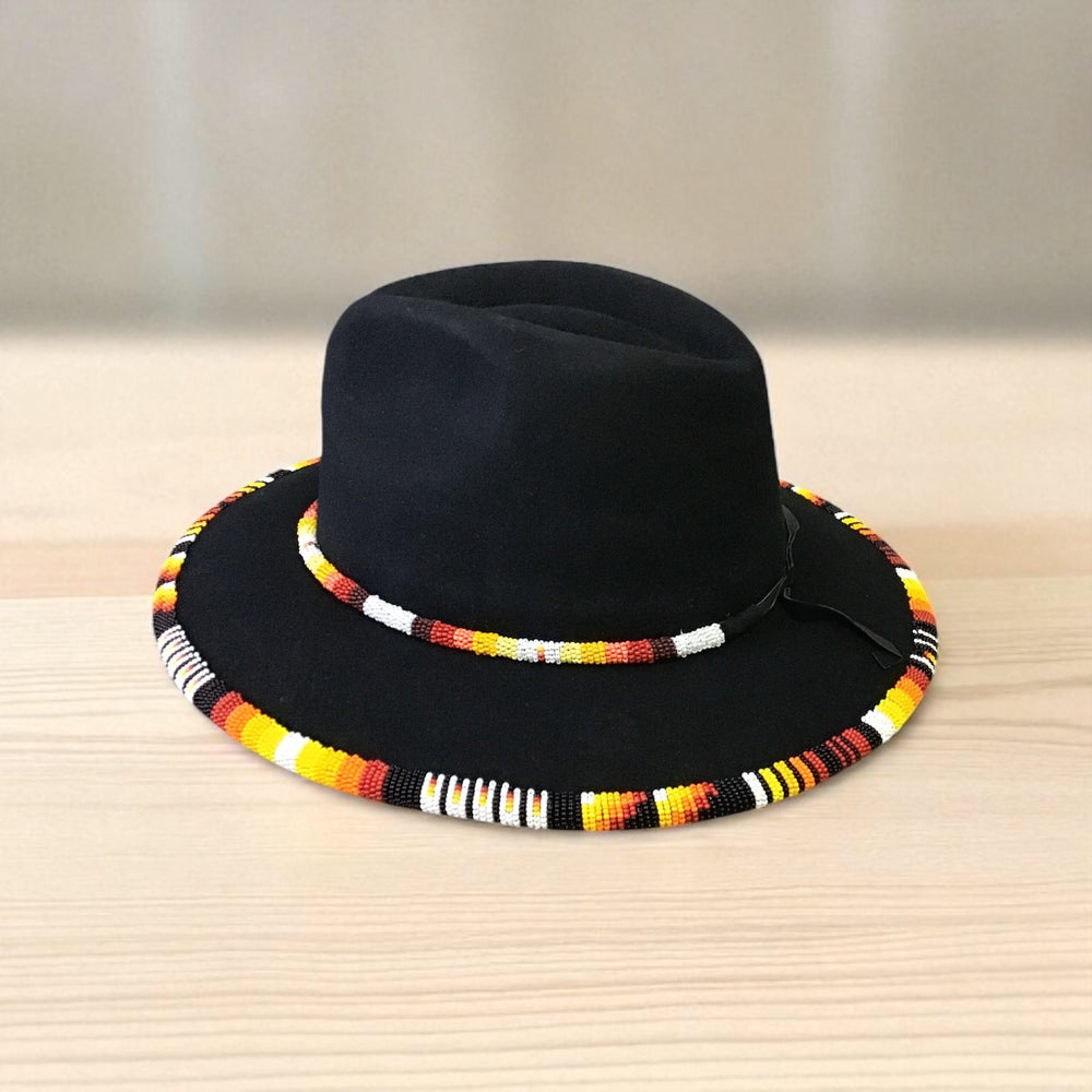Size- 59  Handmade Beaded Hat