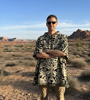 Tribal Totem HandMade Wool Poncho