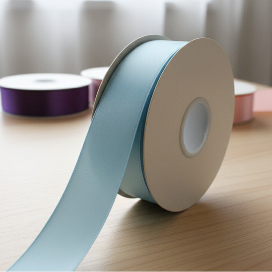 30 Meter Double Face Light blue Ribbon Roll#305