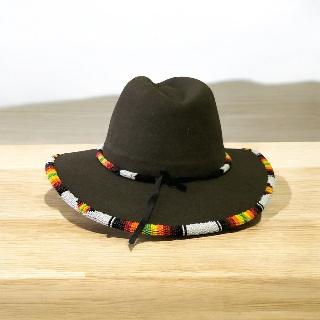 Size-61 Handmade Beaded Hat