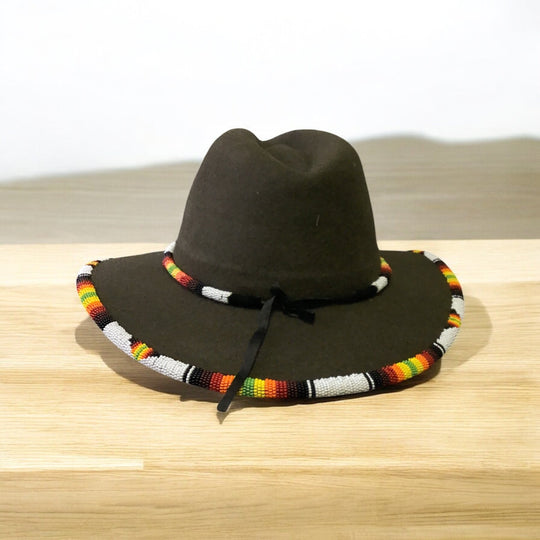 Size-61 Handmade Beaded Hat