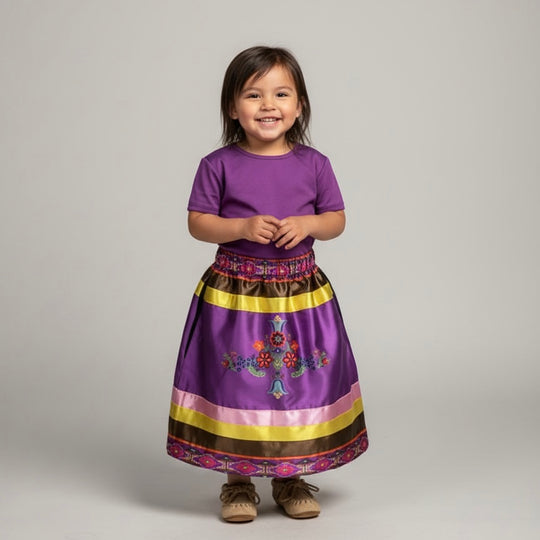 OLDTRIBES™ Infants Floral Ribbon Sk