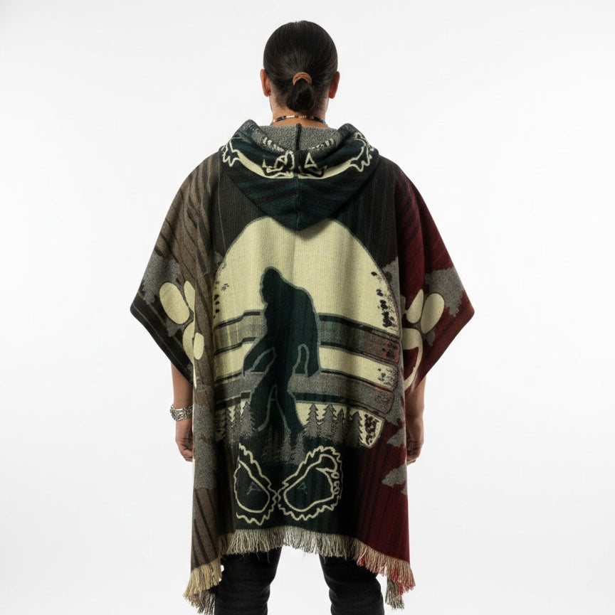 Big foot Hand Made Wool Poncho