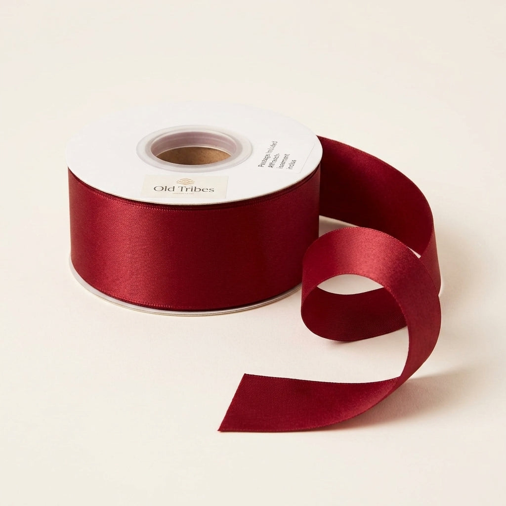 Satin Ribbon Double Face-Burgundy