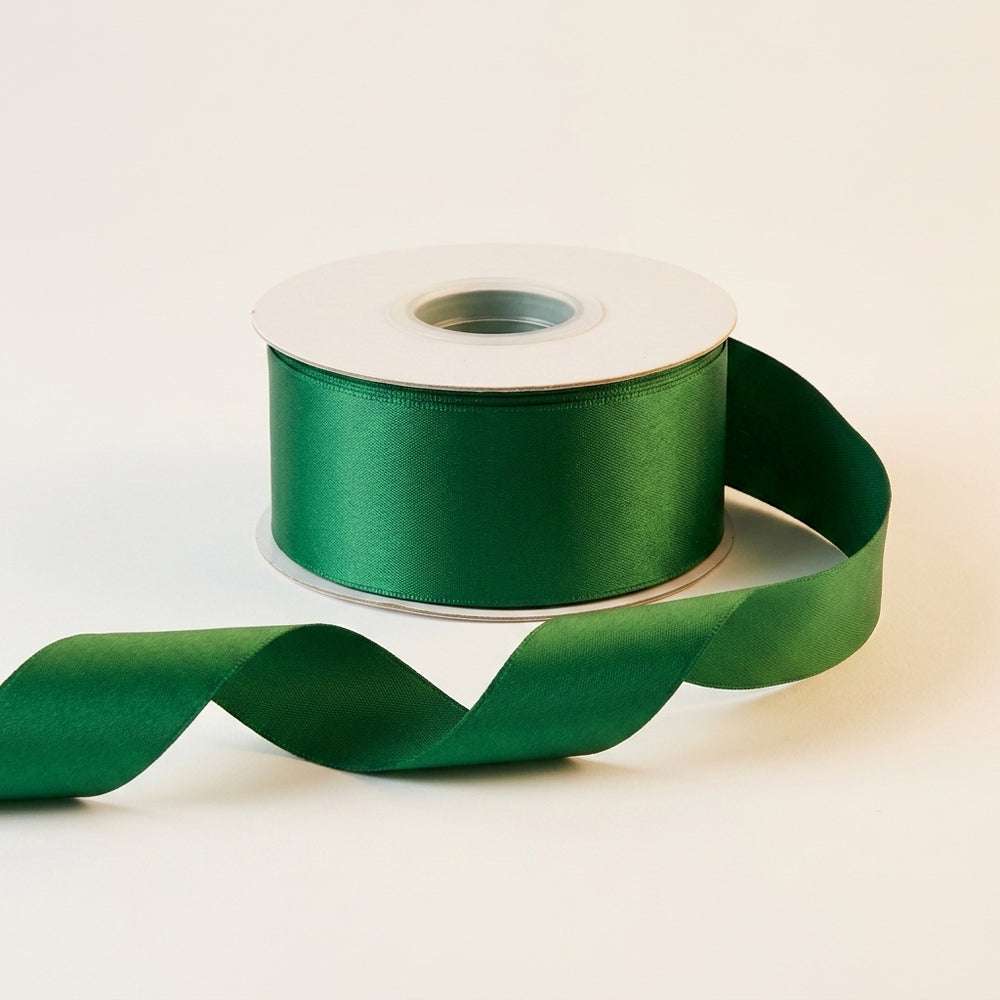 Satin Ribbon Double Face- Forest Green #587- 3.8 cm Wide