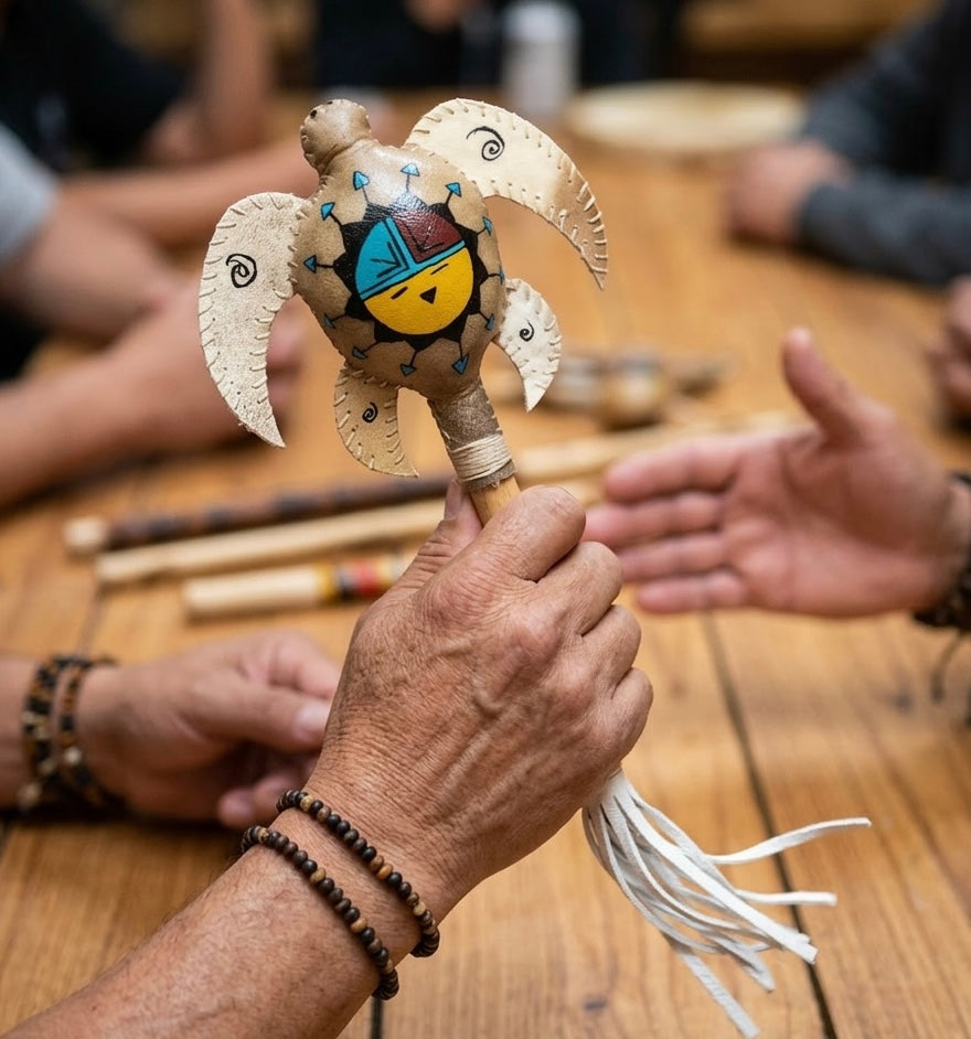 Handcrafted Rattle Handcrafted Ceremonial Rattle – OldTribes