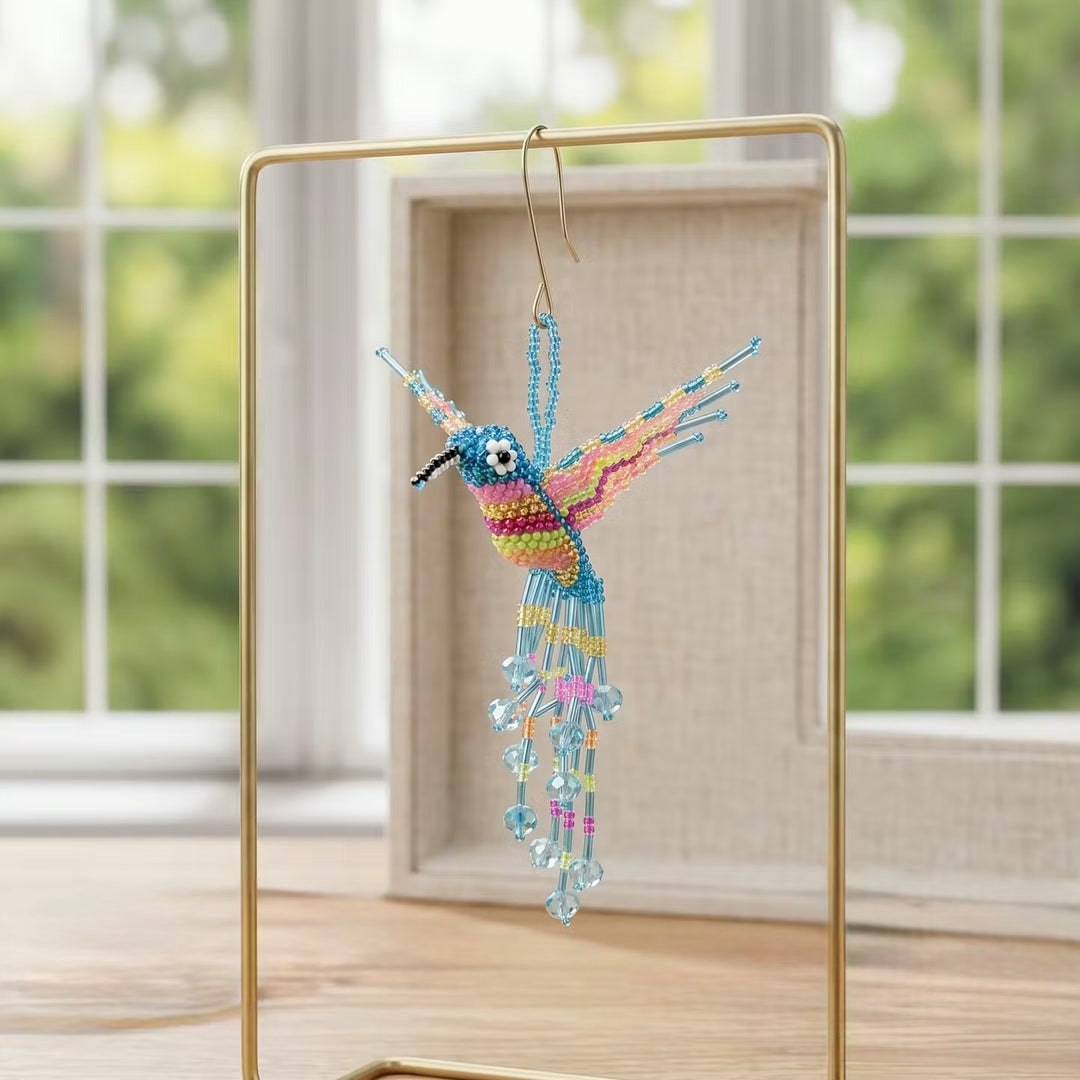 Blue Beaded Humming Bird