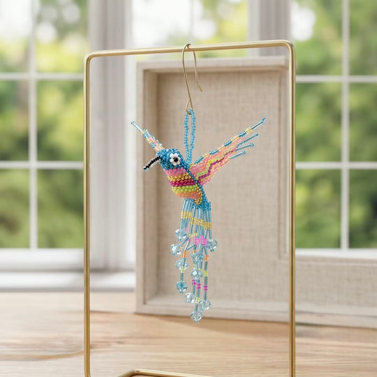 Blue Beaded Humming Bird