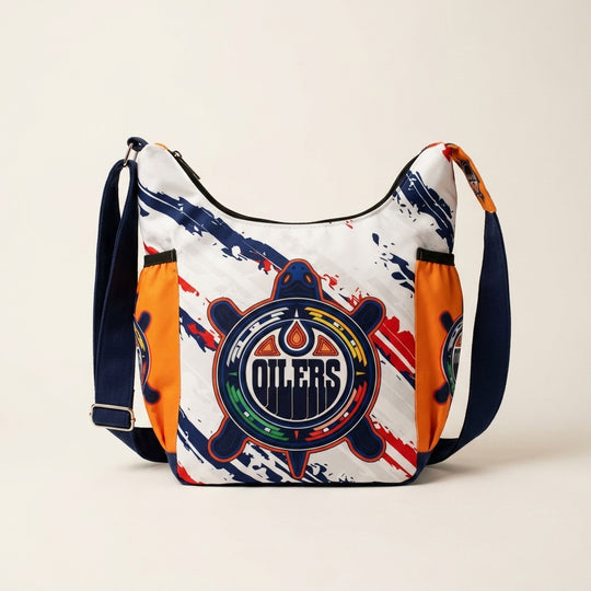 White Yellow Oiler Crossbody Bag