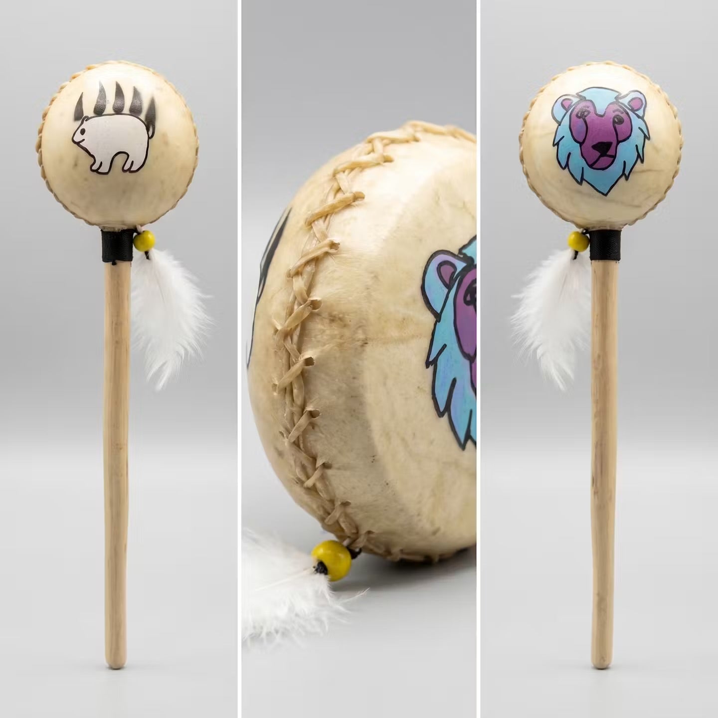Cardinal Rattle Handcrafted Ceremonial Rattle (12) | OLDTRIBES – OldTribes