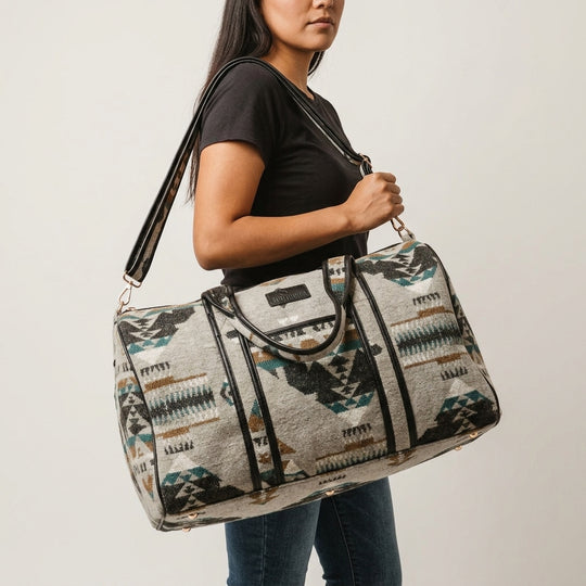 Grey Duffle bags