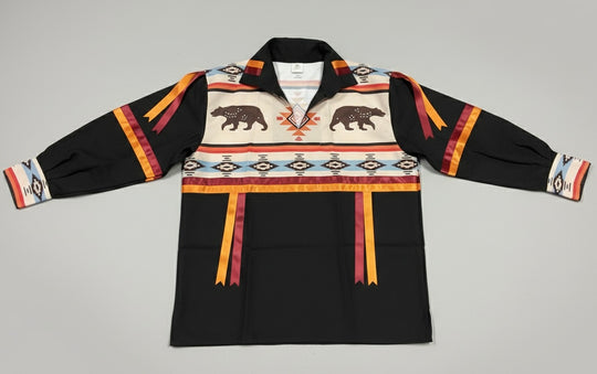 Bear maroon and orange Ribbon Shirt