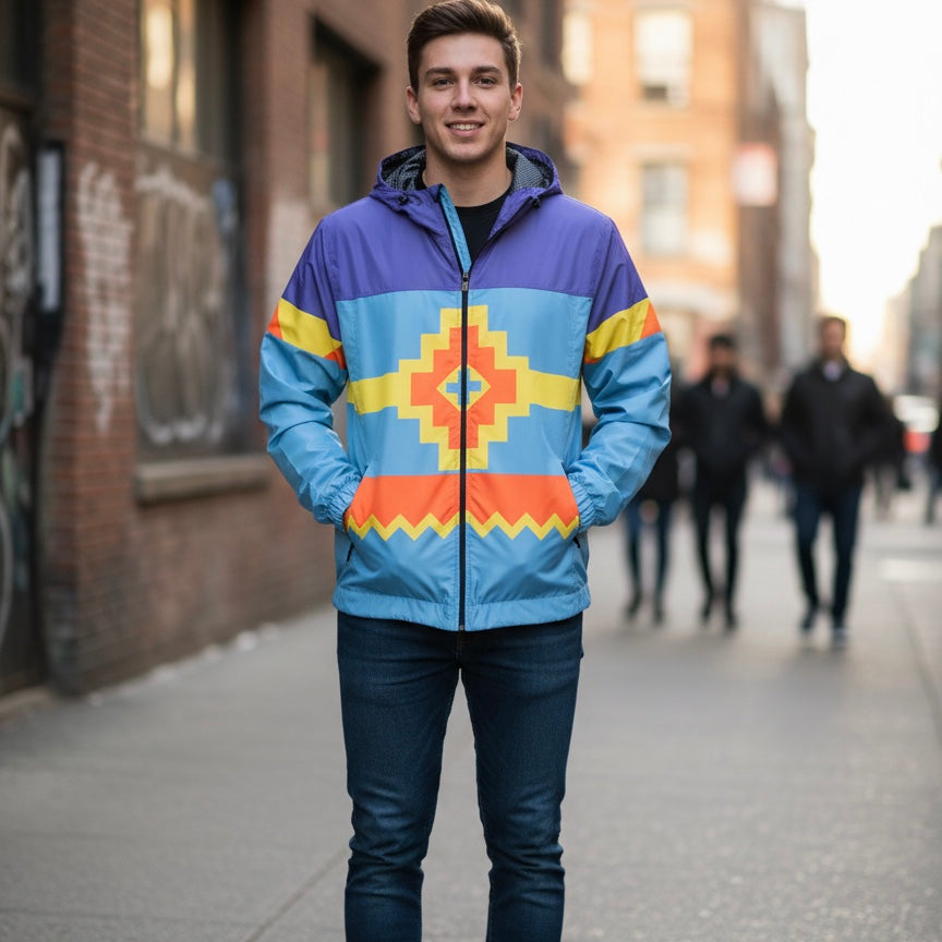 Purple Horizon Windbreaker