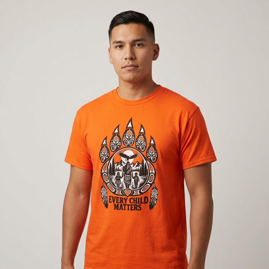 Every Child Matters T-Shirt  Bear Paw (Adult)