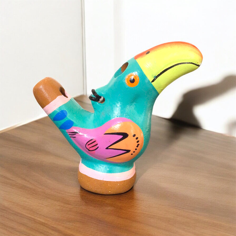 Painted Toucan Bird Water Whistle