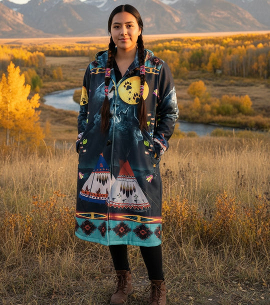 OLDTRIBES™ ETERNAL WOLF Long Coat