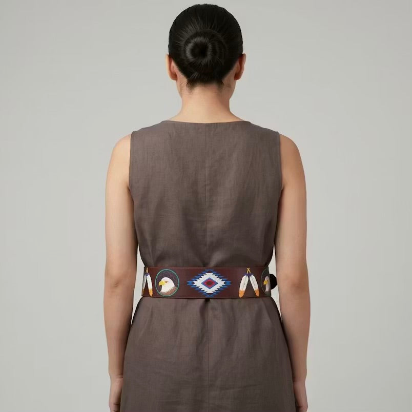 Heritage Leather Regalia  Belt (EAGLE)
