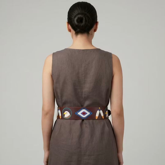 Heritage Leather Regalia  Belt (EAGLE)