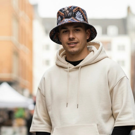 Red Wolf Native Style Bucket Hat