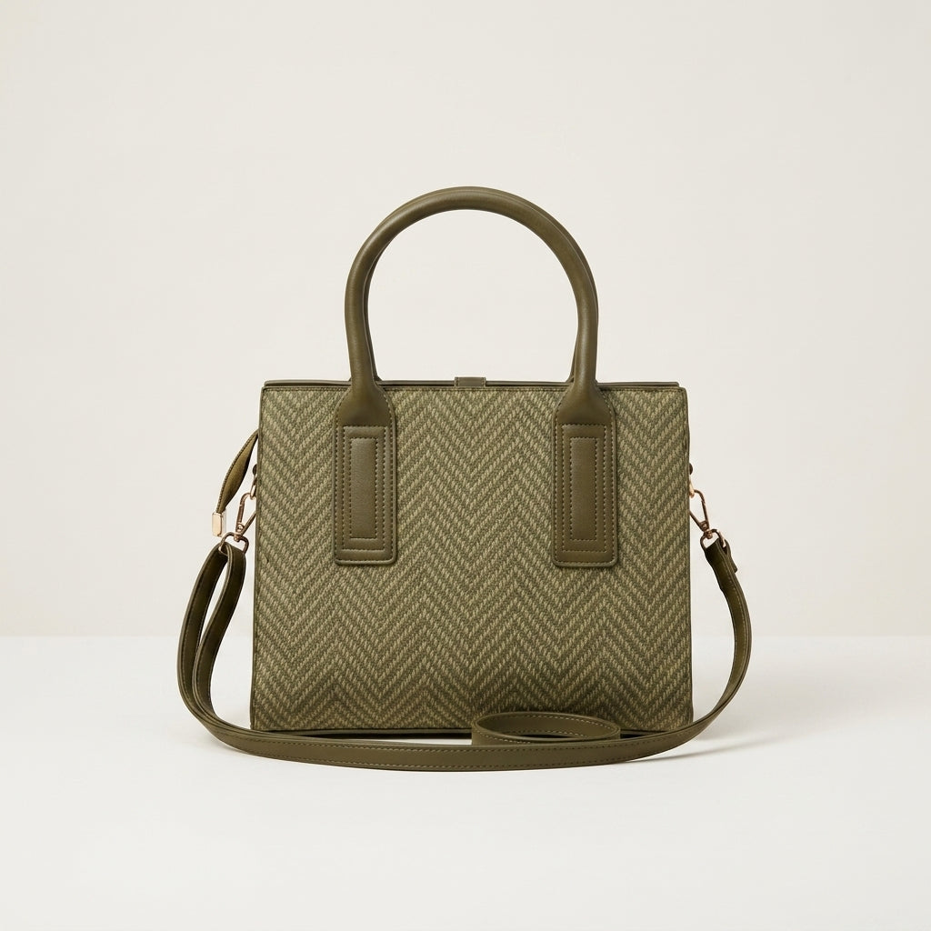 Heritage Chevron Satchel