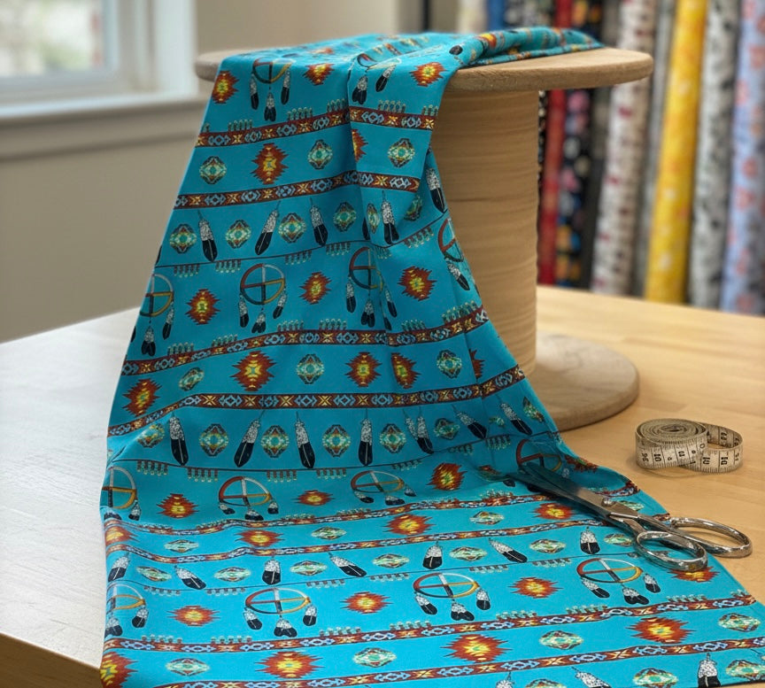Medicine wheel cotton  Fabric