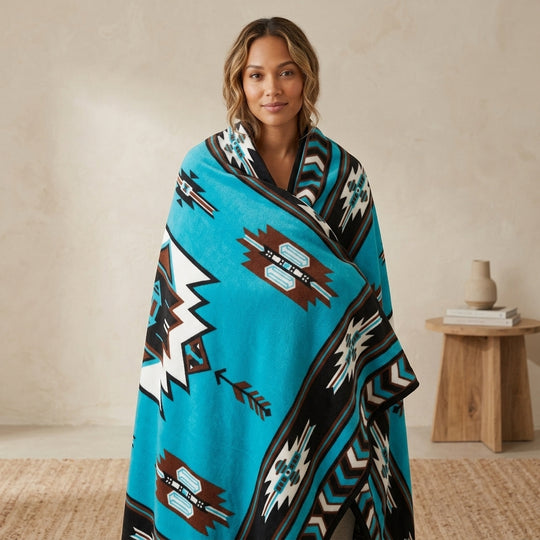 Turquoise Fleece Blanket
