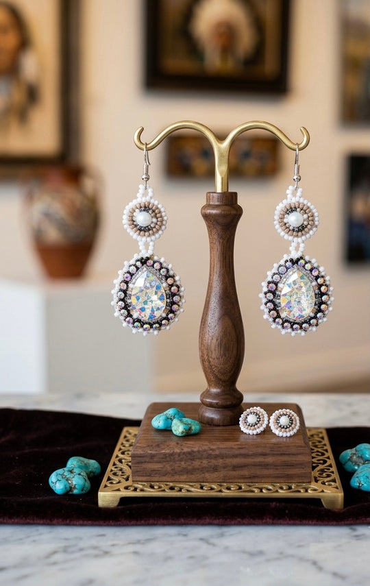 Drop Beaded Earrings(8)