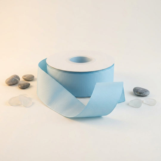 Satin Ribbon Double Face- Powder Blue 