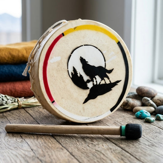 Howling Wolf 8” Hand Drum