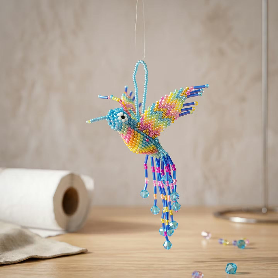 Blue Beaded Humming Bird