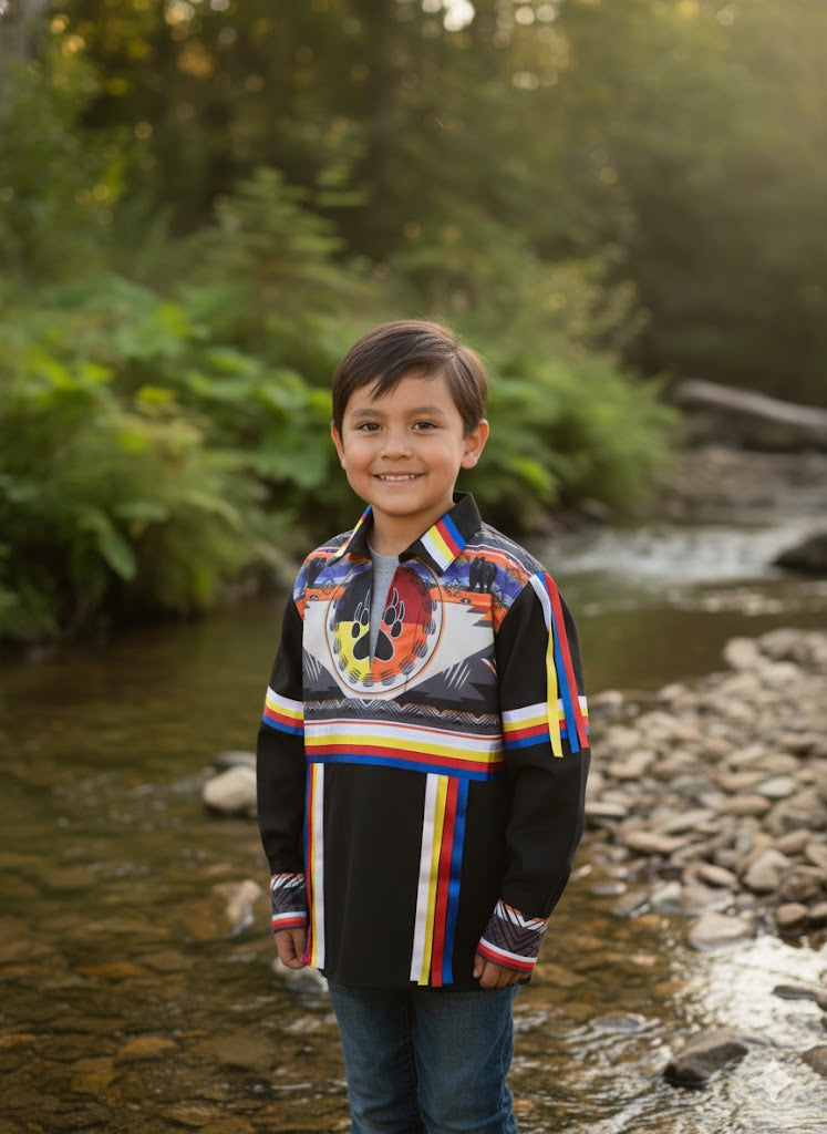 Bear paw Youth Ribbon shirt