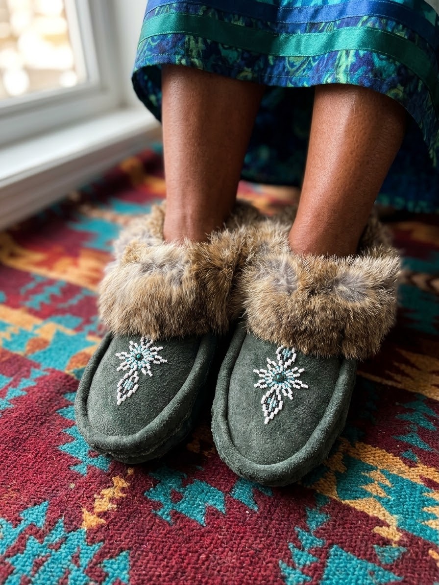 Moccasins Beaded (Size 7)